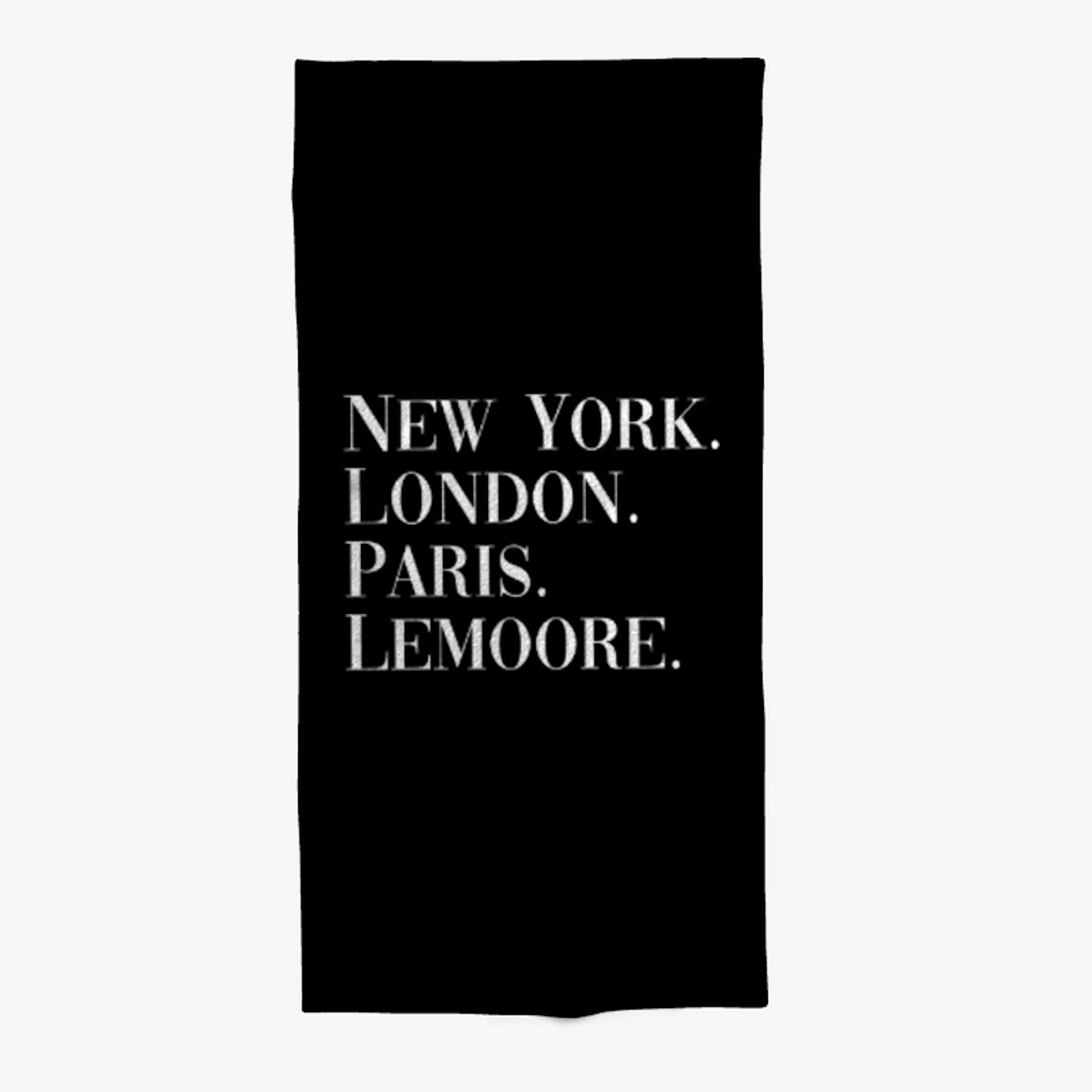 New York. London. Paris. Lemoore.